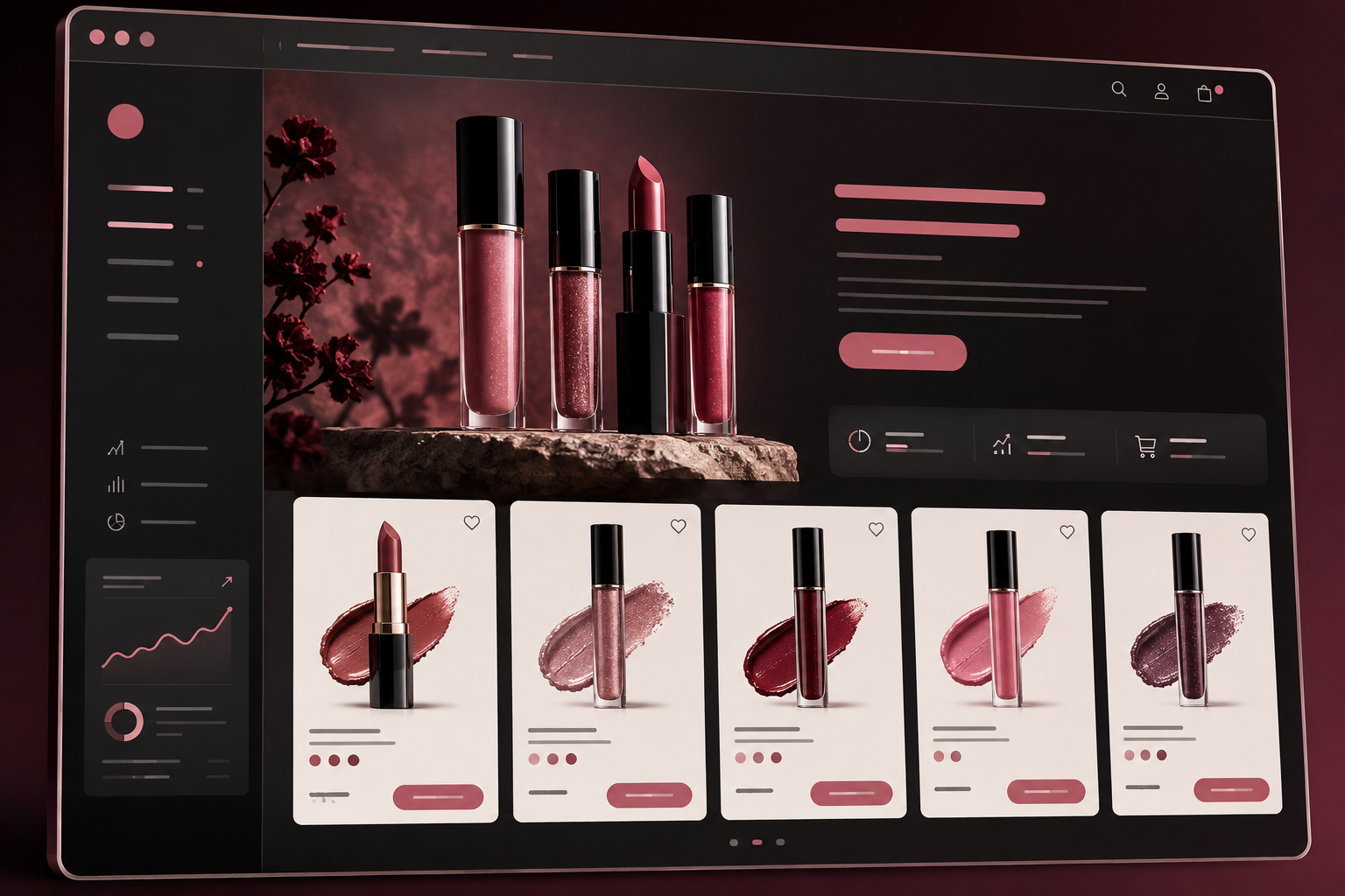 Стилизованный мокап Mylipz.lt